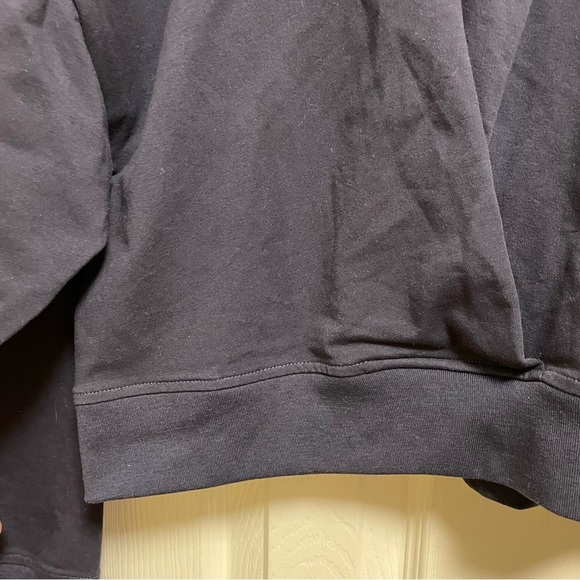 Bishop + Young Navy Cozy front Knot Sweatshirt XL - Picture 7 of 7